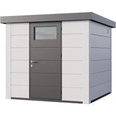 Abri en acier galvanisé blanc 5,7m² Eleganto 2424 Telluria Ma boutique